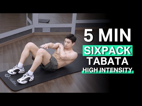 KILLER SIXPACK TABATA (FAT BURNING) l 하루 5분으로 복부 지방 태우기 // 식스팩 타바타 복근 운동