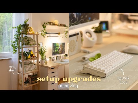 setup upgrades | ikea vilto shelf & iqunix ez63 gaming keyboard