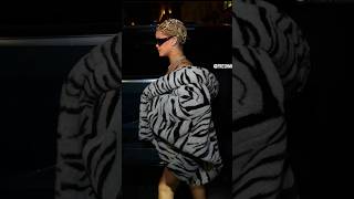 Rihanna, last night in New York wearing a zebra jacket #FashionIcon #NewYorkNights