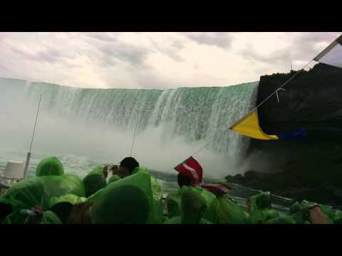 Niagara falls in the Maid of Mist