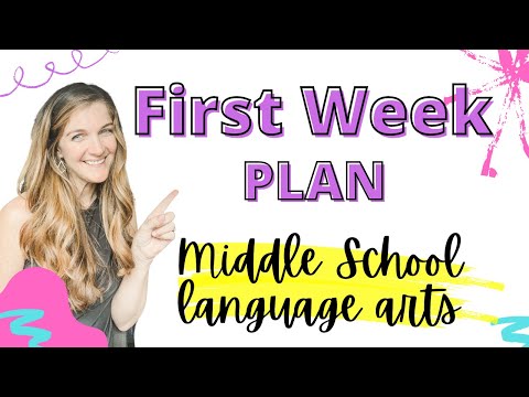 Middle School Language Arts Lesson Plan - Week 1