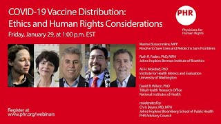 Vaccine Distribution: Ethics and Human Rights Considerations