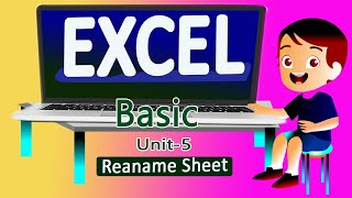 MS Excel Basic unit5/How to Rename Excel Sheet or Worksheet/MS Excel for Beginners/MSExcel Tutorial