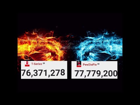 PewDiePie VS T-Series Live Sub Count