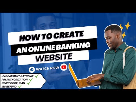 How to create a Modern Internet Banking Website || LIVE PAYMENT, IBAN, SWIFT CODE, AUTHORIZATION PIN