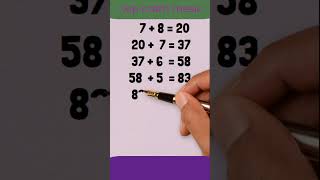 math mesic tricks and tips #shots #mathtipsandtricks