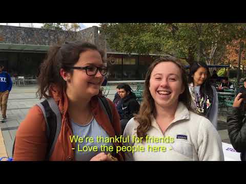 #GratiDuke - Happy Thanksgiving from Duke students!