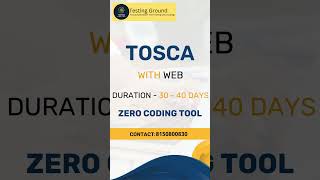 Best Tosca Automation Web in Telugu and English #shorts #youtubeshorts #testingground #besttraining