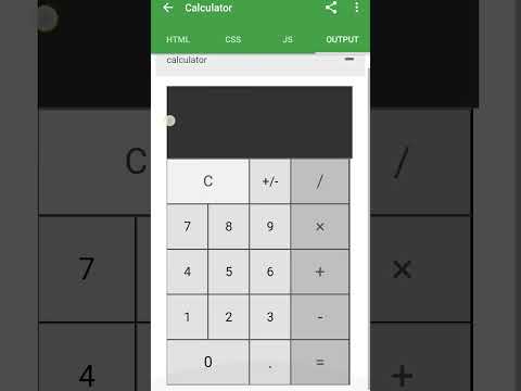 Calculator #html #css #coding  #viral #shortvideo #youtubeshorts #funny😎