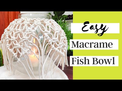 Easy macrame bowl cover