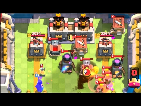 CLASH ROYALE DESTROY SPAWNER DECKS IN 2 VS 2 CLAN BATTLE