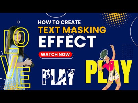 How to Create Text Masking Effect in Canva | Easy Typography Tutorial in Hindi