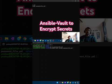 🔐Ansible-Vault to encrypt Secrets | Secret Files #ansible #ansiblevault
