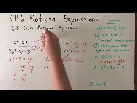 6.5 - Solve Rational Equations