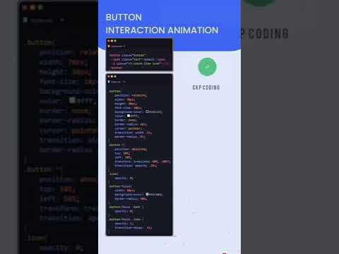Button Interaction Animation in html and CSS . #shorts