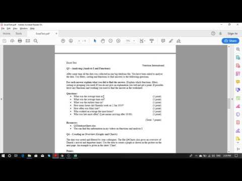 Excel example - filters, sorting, subtotal and functions