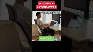 Seriously though, look after your posture 😂 #codingmemes #funny #developer #programming