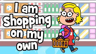 Grocery shopping children's song - I am shopping on my own | Hooray Kids Songs & Nursery Rhymes