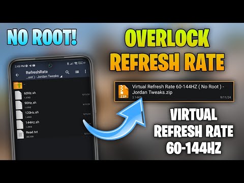 144HZ Android Virtual Refresh Rate NO ROOT!! | Smooth UI & Liquid Animation | Optimized Display