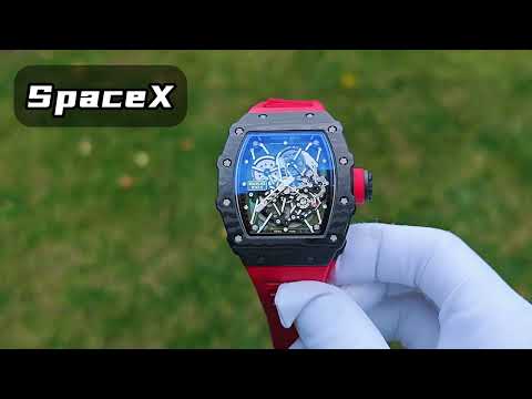 Affordable Luxury: Custom Richard Mille RM35-02 with Bold Red Strap