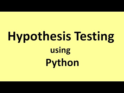 Hypothesis Testing and T-test using Python.
