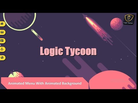 Animated Menu & Background in Pure CSS3