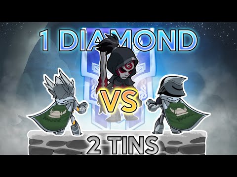 2 Tin Players vs 1 Diamond Player in Brawlhalla
