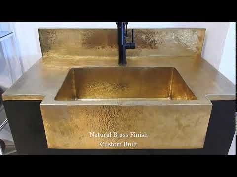 Brass Farmhouse  kitchen sink