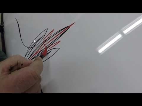 Hand Painted pinstripe design