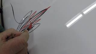 Hand Painted pinstripe design