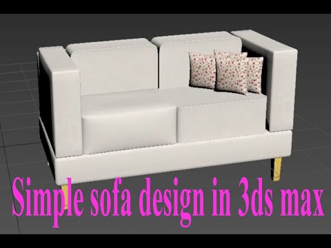 sofa design 3ds max in bangla || simple sofa design in 3ds max .