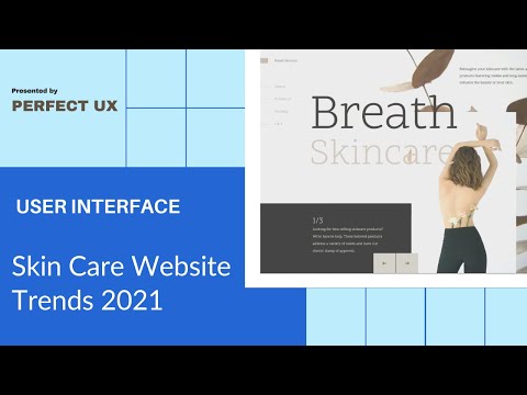 User Interface for Skin Care Website Trends 2021 |  UI Design Trends 2021
