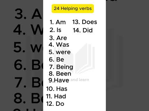 24 helping verbs #shorts  #verbs