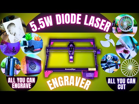 5.5W KentokTool Laser Engraver: ALL you can Cut/Engrave
