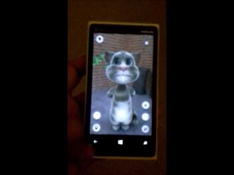 Talking Tom Cat App on Nokia Lumia 920 Windows Phone 8 Smartphone