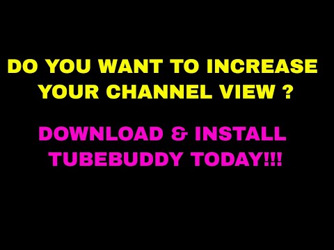 download  and install tube buddy 2020