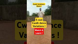 5 cool Cwalk dance variations ! #cwalk #cripwalk #watchandlearn