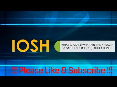 IOSH | What is IOSH?