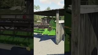 Dancing combine harvester #farming #farmingsimulator25 #farm