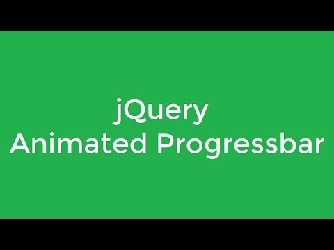 How to use jQuery Animated Progress Bar in Bangla