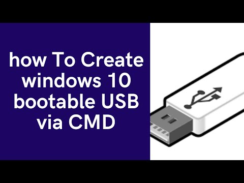 How To Create Windows 10 Bootable USB Drive from  ISO via CMD