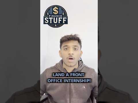 YOU CANNOT LAND A FRONT OFFICE INTERNSHIP WITHOUT THIS!! #internship  #wallstreet #networkingskills