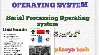 Types of Operating system Serial processing Operating system in os in Telugu/@lasyatech