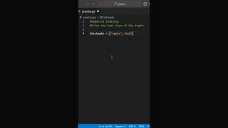 Negative Indexing #python #pythonprogramming #coding #code #pythoncoding #programming