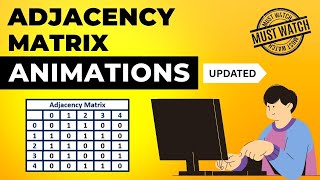 Adjacency Matrix Animations | Graph Representation | Data Structure | Visual How