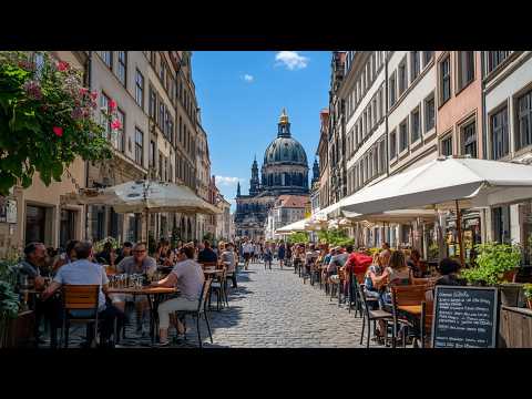 Dresden, Germany 🇩🇪 4K Walking Tour | Baroque Beauty & Riverside Views | ASMR City Walk