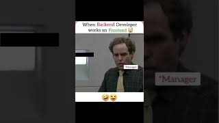 When backend developer work on frontend | Mr. Bean#funny #youtubeshorts #comedy #comedyshort #mrbean