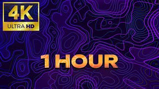 Purple Abstract Waves Live Wallpaper 4K | Relaxing 1 Hour Loop for Desktop & Wallpaper Engine