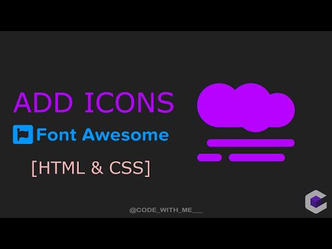 Add ICONS on HTML website | Add Font Awesome Icons in HTML