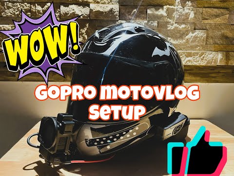 Gopro Moto vlog setup (Helmet Mounting installation)